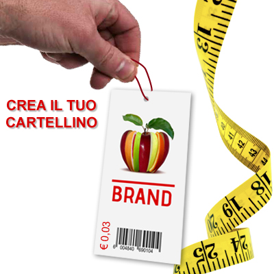Cartellini personalizzati su misura