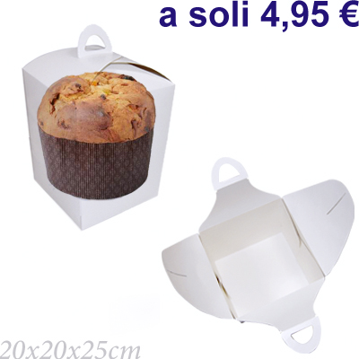 Trasparente con maniglia 20x20x25cm